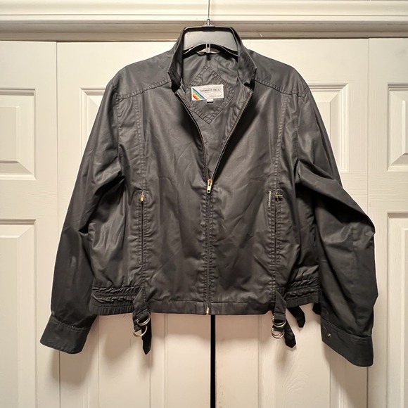 Members Only Other - Vtg Members Only Europe Craft Black 13/14 Jacket D Ring Buckles On Hem Hong Kong